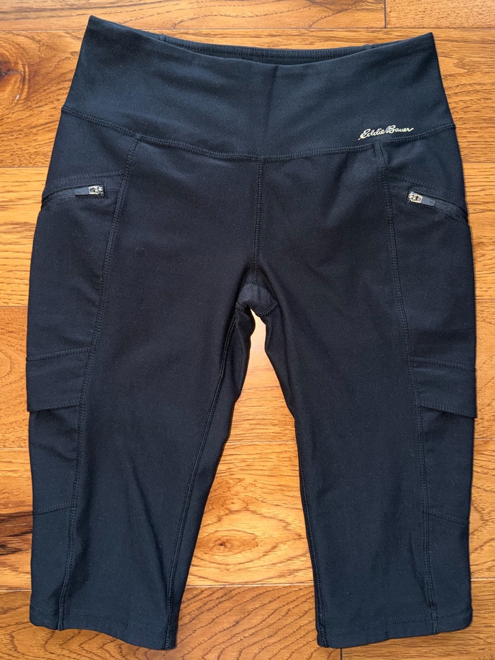 Eddie Bauer Black Trail Tight Biker Shorts Size XS